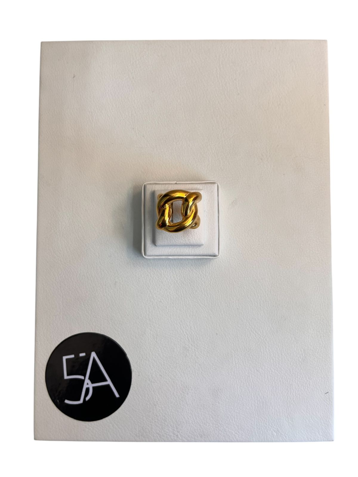 Anillo Eslabón Moderno – Enchapado en Oro 18K