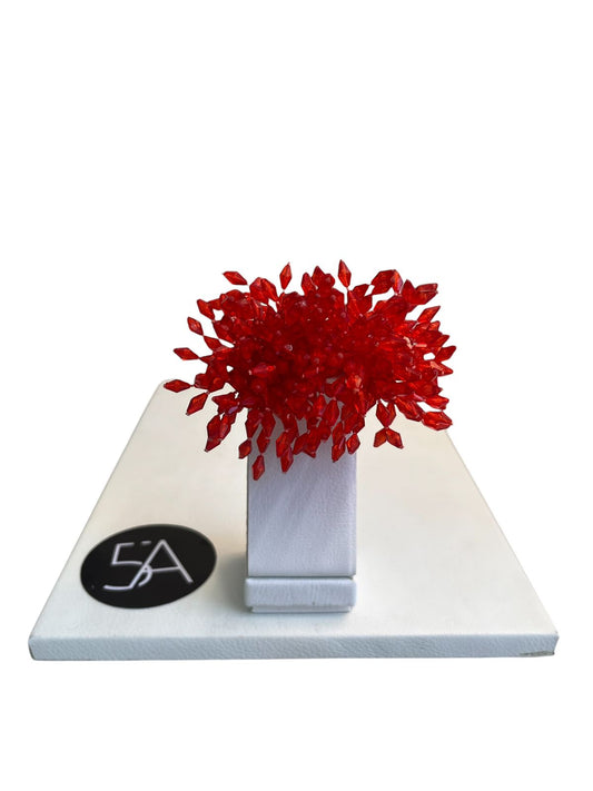 ✨ Aros Statement de Cristales Rojos ✨