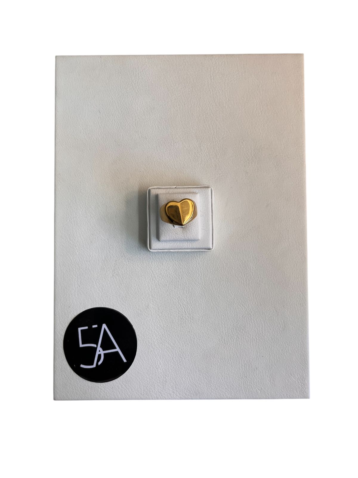 Anillo Corazón Dorado – Enchapado en oro 18k