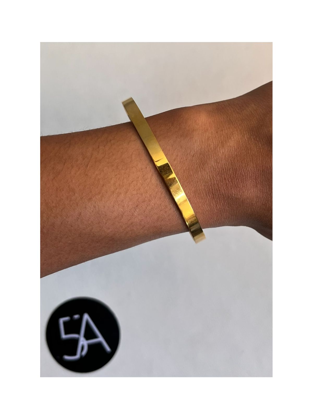 Pulsera Dorada Geométrica Enchapada en oro 18k