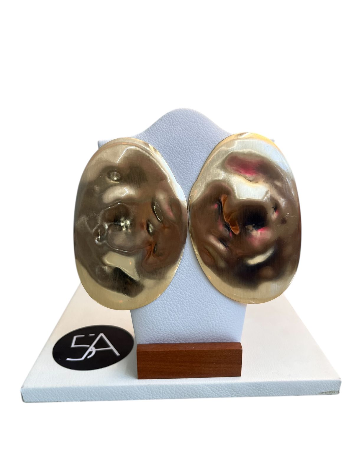 ✨ Aros dorados orgánicos – diseño escultórico ✨