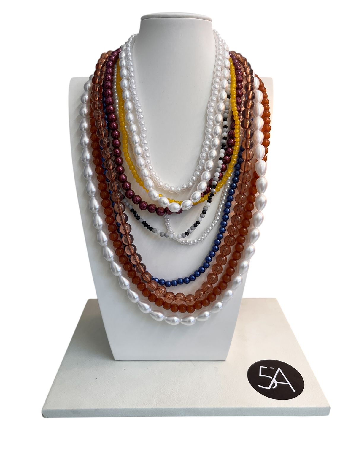 Collar Multicapas Perlas & Colores