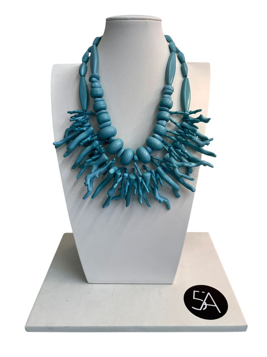 Collar Coral Turquesa